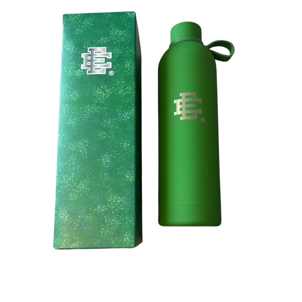 Eric Emanuel Unreleased Stainless Steel Water Bottle, green, 22oz, nib